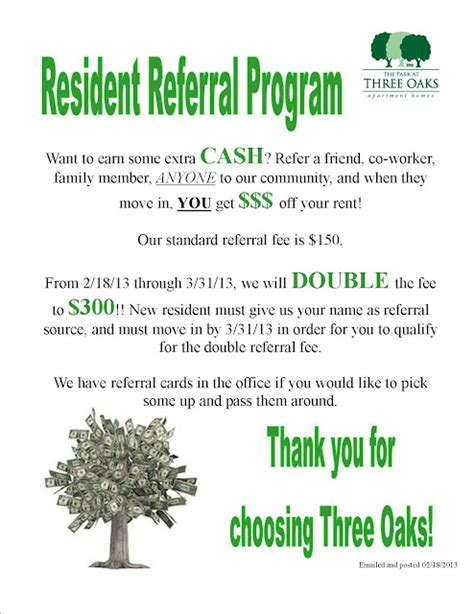 resident referral flyer|Help – I need some resident referral flyer ideas!.